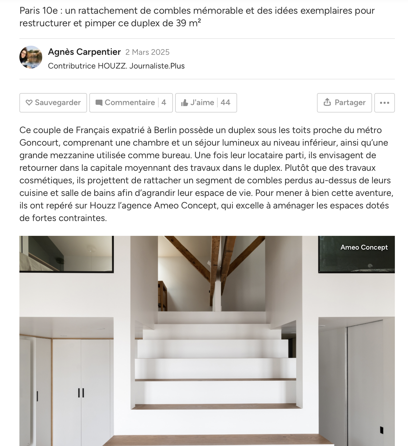 Houzz – Avant/Après : Escalier multifonction pour duplex sous les combles