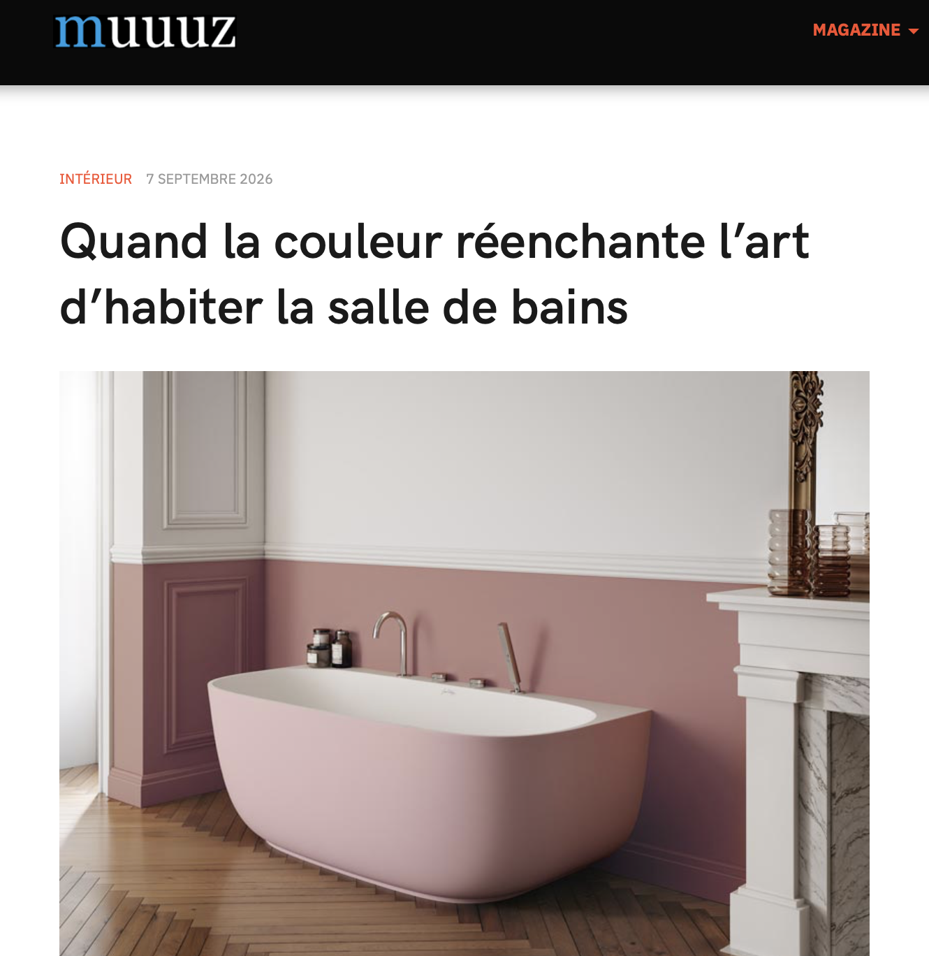 Muuuz – Quand la couleur réenchante l&rsquo;art d&rsquo;habiter la salle de bains