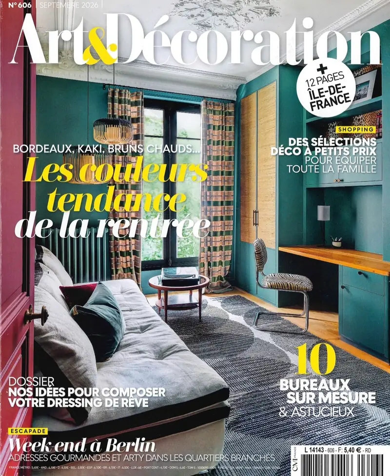 Projet Bruxelles d'Ameo Concept en couverture du magazine Art & Décoration